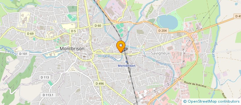 localisation de l'entreprise FORMATIONS PROFESSIONNELLES FOREZIENNES  MONTBRISON