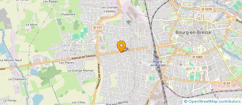 localisation de l'entreprise FORMATIONS SANS FRONTIERES à SAINT-DENIS-LES-BOURG
