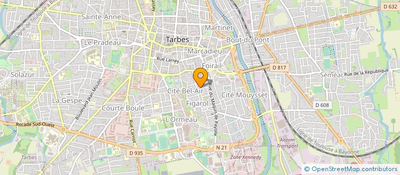 localisation de l'entreprise FORMATOR  TARBES