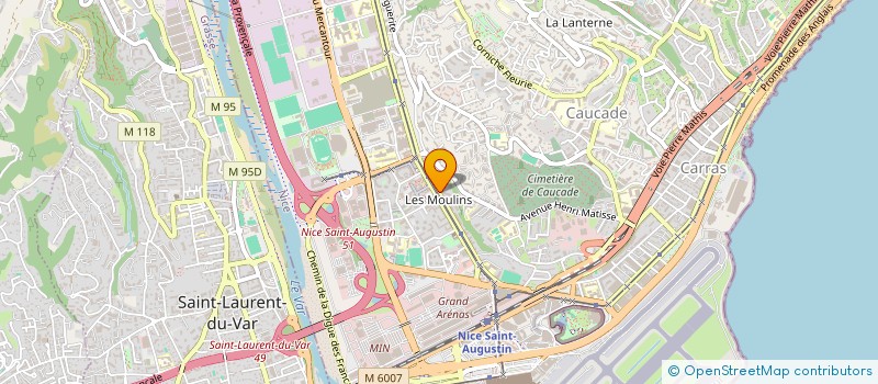 localisation de l'entreprise FORMATRA ENTREPRISE ECOLE à NICE