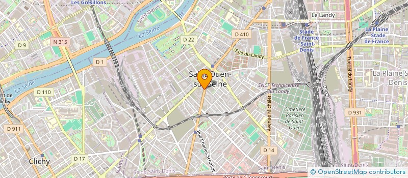 localisation de l'entreprise FORMATRANS à SAINT-OUEN-SUR-SEINE