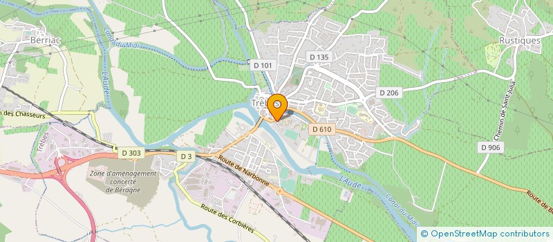 localisation de l'entreprise FORMATREBES  TREBES