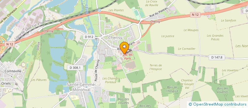 localisation de l'entreprise FORMATYPE SA à CHERISY