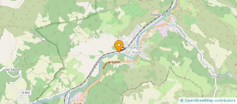localisation de l'entreprise FORMAVERT à CAMPAGNE-SUR-AUDE