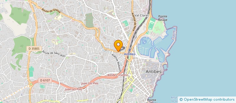 localisation de l'entreprise FORME A DOMICILE à ANTIBES