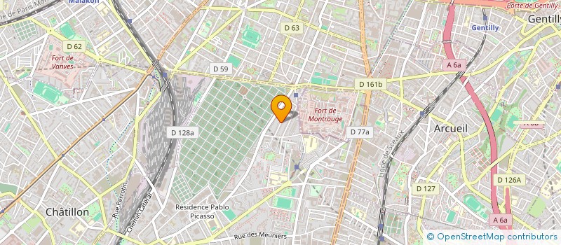 localisation de l'entreprise FORME A3: ARTS, SCIENCES ET SOCIETES  BAGNEUX