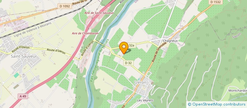 localisation de l'entreprise FORME ARTS MARTIAUX IZERON à IZERON