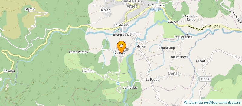 localisation de l'entreprise FORME BEAUTE ET BIEN ETRE à SERRES-SUR-ARGET