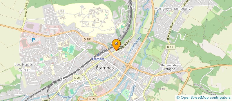 localisation de l'entreprise FORME & BIEN ETRE à ETAMPES