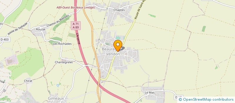 localisation de l'entreprise FORME D'ONDES  BEAUREGARD-VENDON