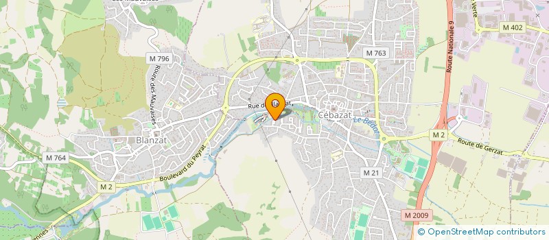 localisation de l'entreprise FORME EN MOUVEMENT  CEBAZAT