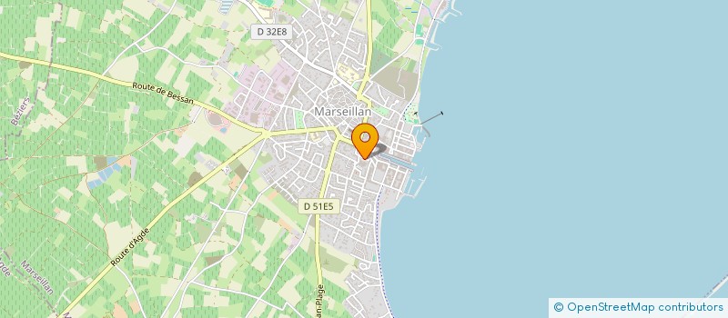 localisation de l'entreprise FORME ET BEAUTE à MARSEILLAN