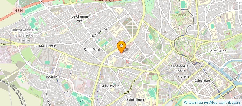 localisation de l'entreprise FORME ET BEAUTE à CAEN