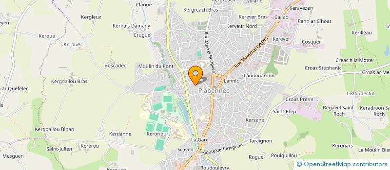 localisation de l'entreprise FORME ET DETENTE  PLABENNEC