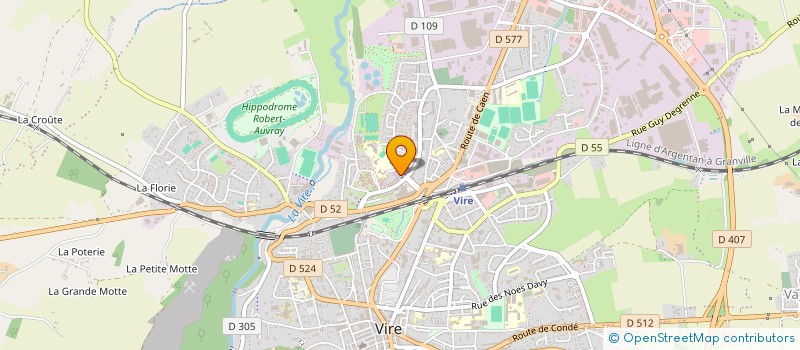localisation de l'entreprise FORME ET FITNESS à VIRE-NORMANDIE
