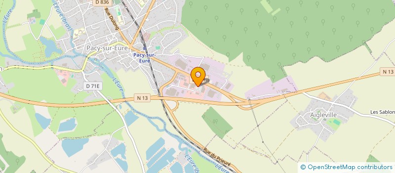 localisation de l'entreprise FORME ET FITNESS à PACY-SUR-EURE