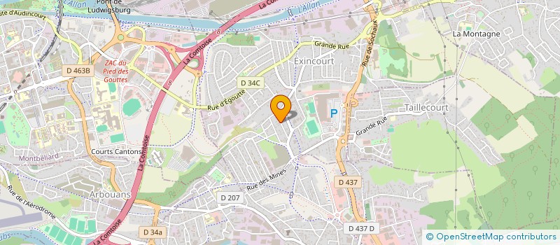 localisation de l'entreprise FORME ET LOISIRS EXINCOURT  EXINCOURT