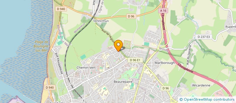 localisation de l'entreprise FORME ET PLAISIRS à BOULOGNE-SUR-MER