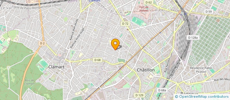 localisation de l'entreprise FORME ET POSE à CHATILLON
