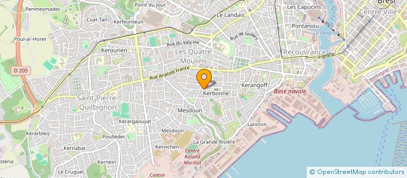 localisation de l'entreprise FORME ET SANTE à BREST