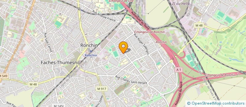 localisation de l'entreprise FORME ET SANTE LILLE SUD à RONCHIN