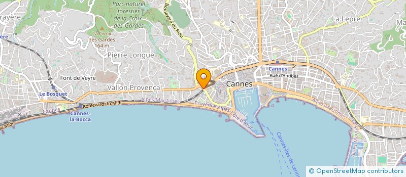localisation de l'entreprise FORME ET SILHOUETTE DIFFUSION à CANNES