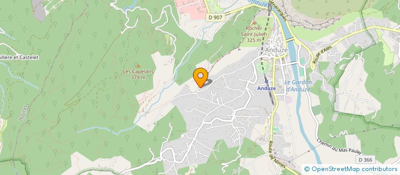 localisation de l'entreprise FORME&FITNESS 30  ANDUZE