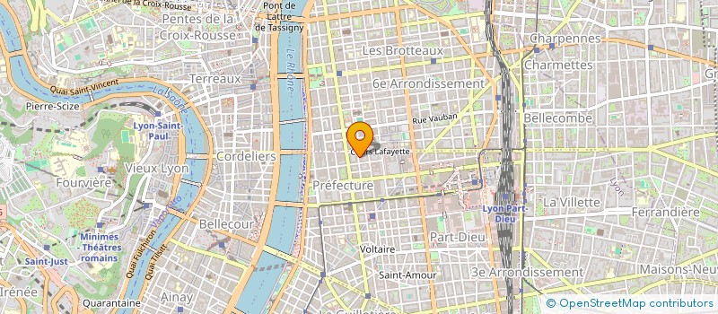 localisation de l'entreprise FORME-GESTION-DEVELOPPEMENT MARKETING SA  LYON