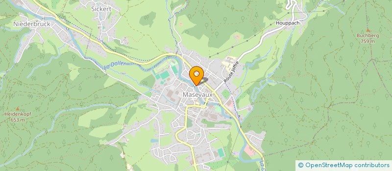 localisation de l'entreprise FORME LIBRE à MASEVAUX-NIEDERBRUCK