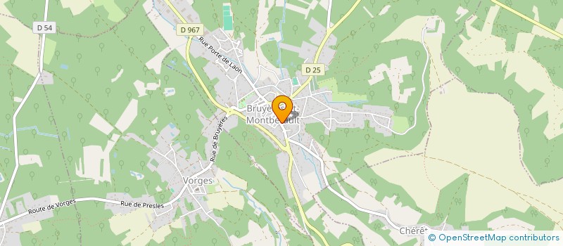 localisation de l'entreprise FORME SANTE BEAUTE à BRUYERES-ET-MONTBERAULT