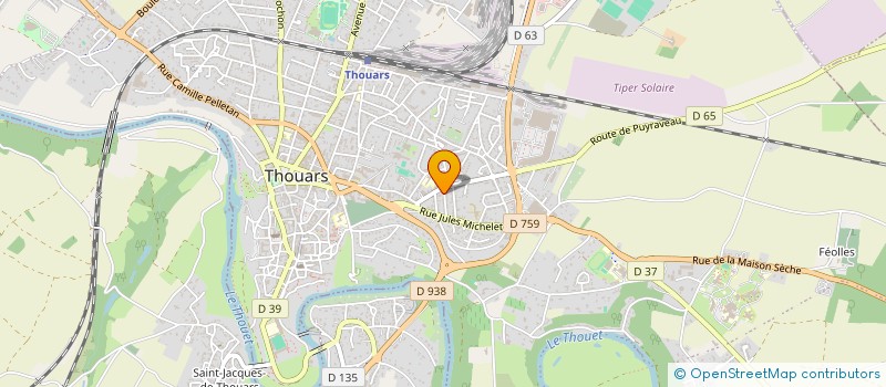 localisation de l'entreprise FORME SANTE CONFORT à THOUARS
