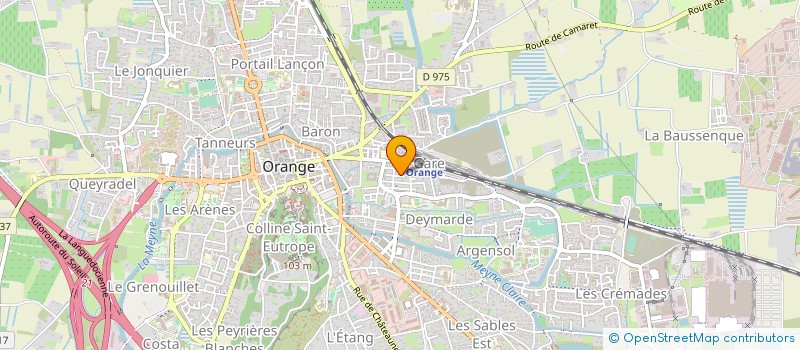 localisation de l'entreprise FORME UNIVERS à ORANGE