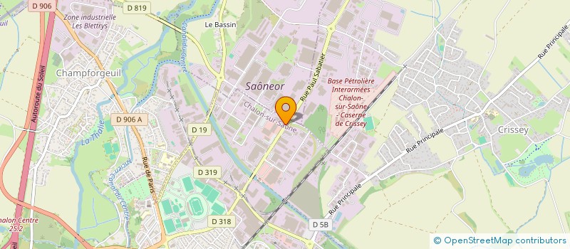 localisation de l'entreprise FORMECUT à CHALON-SUR-SAONE