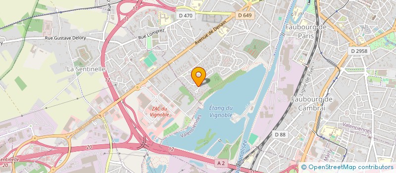 localisation de l'entreprise FORMED à VALENCIENNES