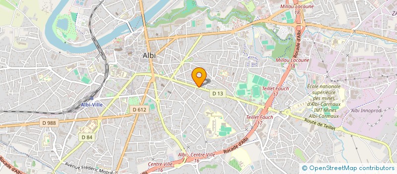 localisation de l'entreprise FORMEDIALINE à ALBI