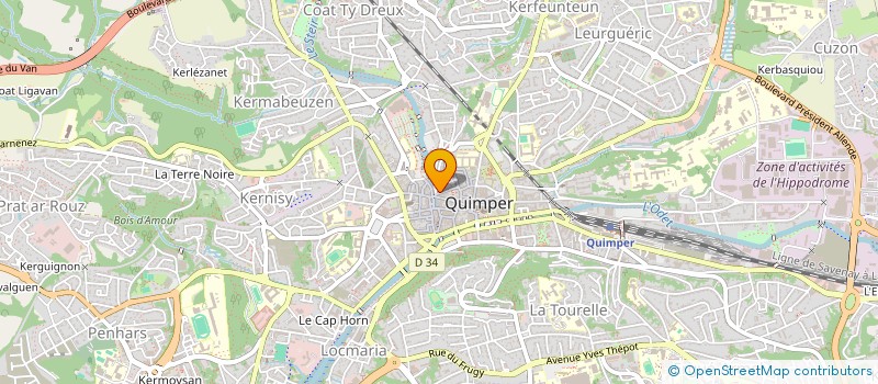 localisation de l'entreprise FORMEN à QUIMPER