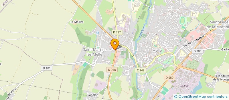 localisation de l'entreprise FORMENZEN  MELLE