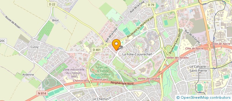 localisation de l'entreprise FORMER ET AGIR NORMANDIE à CAEN