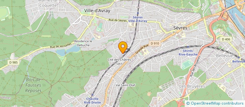 localisation de l'entreprise FORMERIS à SEVRES