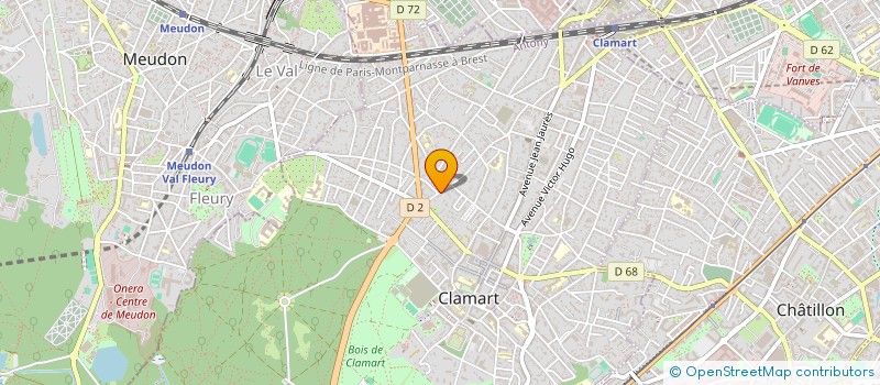 localisation de l'entreprise FORMES D'ONDES à CLAMART
