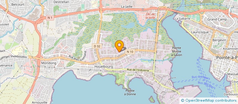 localisation de l'entreprise FORMES ET CARTONS CARAIBES  BAIE-MAHAULT