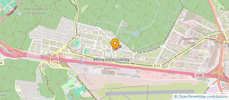 localisation de l'entreprise FORMES ET COULEURS ASSOCIATION DES ARTISTES ET AMIS DE L'ART DE VELIZY  VELIZY-VILLACOUBLAY