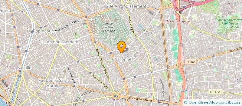 localisation de l'entreprise FORMES ET DECOUPES à PARIS