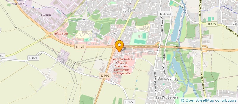 localisation de l'entreprise FORMES ET FITNESS à BARJOUVILLE