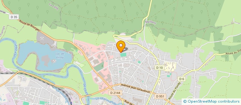 localisation de l'entreprise FORMES ET SURFACES à SAINT-AMAND-MONTROND