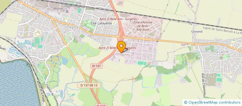 localisation de l'entreprise FORMES ET VOLUMES  AYTRE