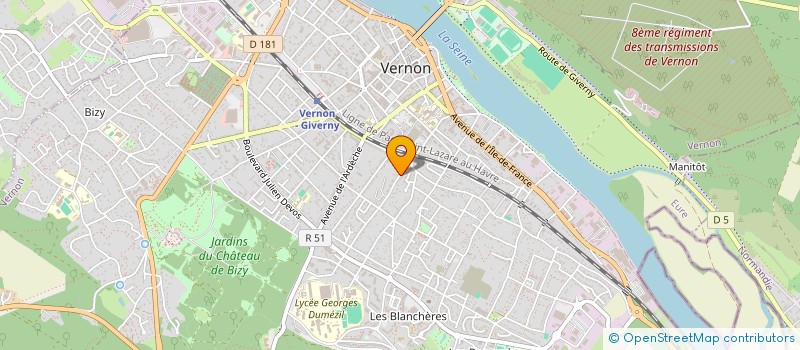 localisation de l'entreprise FORMESPACE  VERNON