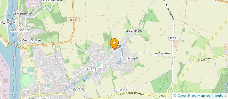 localisation de l'entreprise FORMETAL à FRANS