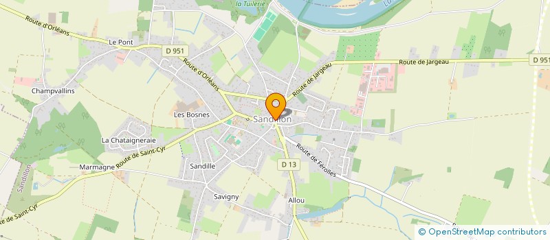 localisation de l'entreprise FORMEX à SANDILLON