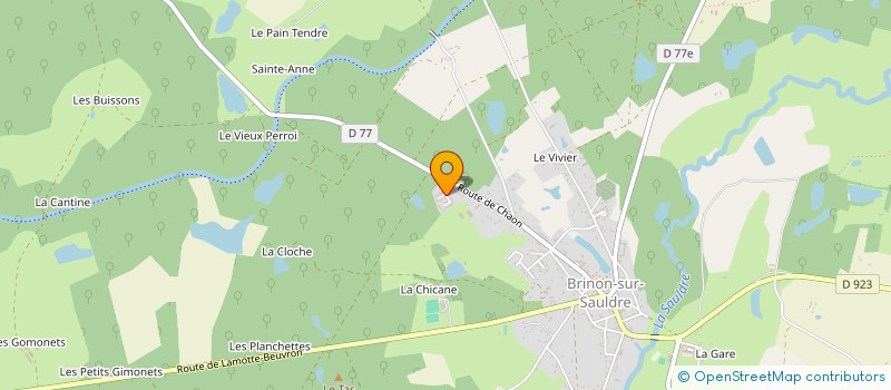 localisation de l'entreprise FORMIC  BRINON-SUR-SAULDRE